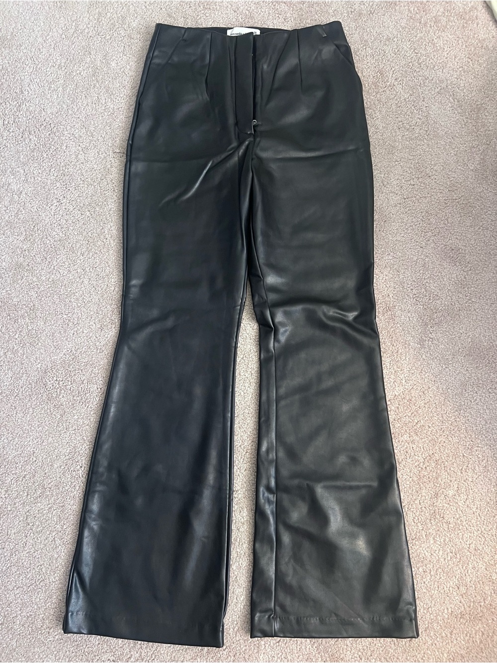Abercrombie & Fitch Black Vegan Leather Pants